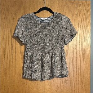 URBAN Romantics Brown Cheetah Blouse